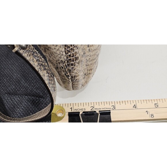 Coach Leather Kristin Shoulder Bag Python Embossed Neutral Snake Hobo Purse - Picture 15 of 16